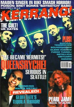 Queensryche on the cover of Kerrang! 516