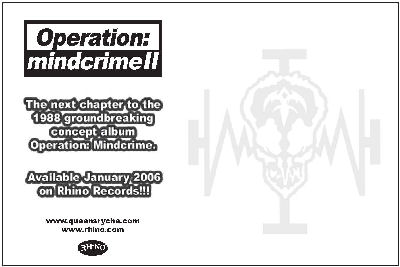 Rhino announce Operation:Mindcrime II