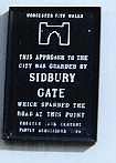 Sidbury Gate Plaque
