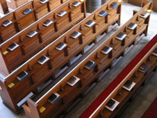 choir stalls in a church