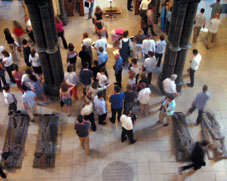 the choir gathering in the Temple Church