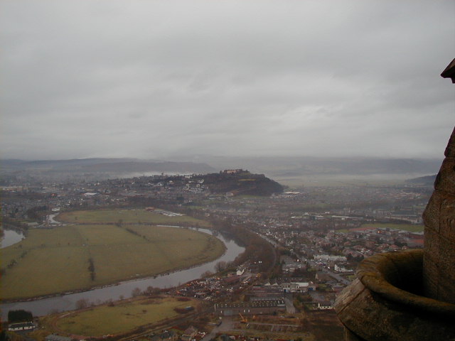View of Stirling from atop the Wallace Monument