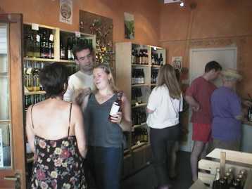 Inside the shop