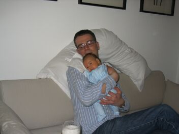 Jonny - The Godfather - shows Jun his first pint of beer