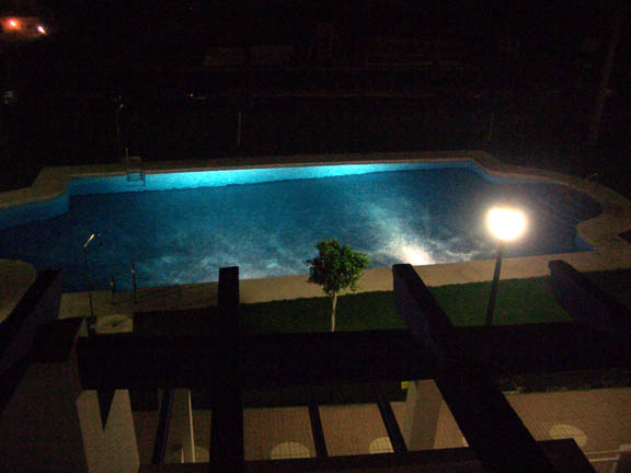 Pool at night