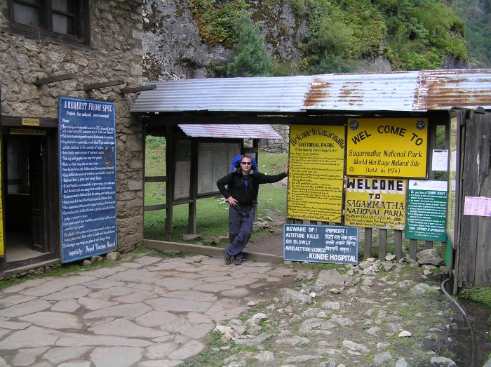 Sagarmatha park entrance at Jorsale