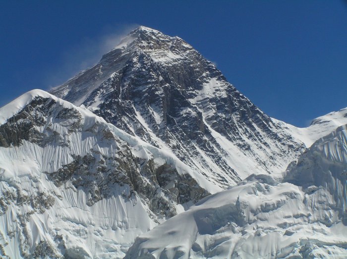Everest & South Col viewed from the summit of Kala Pattar