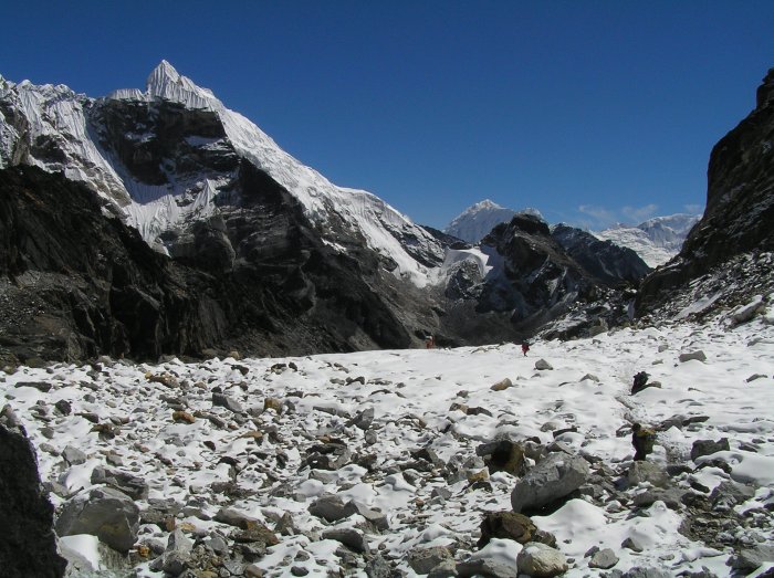 On the Cho La glacier