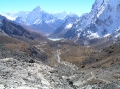 View east from the Cho La to Dzonglha