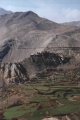 View across barley fields from Jharkot