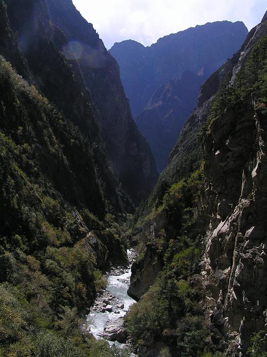 Naar Khola gorge looking south