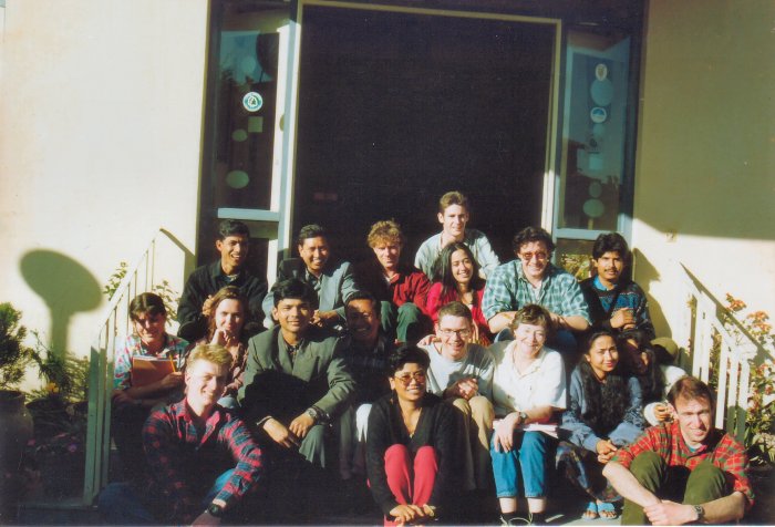 VSO February 95 volunteer group at language school